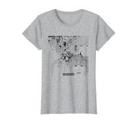 The Beatles Music Band Revolver Album Cover T-Shirt, Femme, Gris Chiné, XS