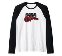 The Beatles Official Rock Pop Band Guitar Flag Music Men WOM Manche Raglan