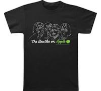 The Beatles - "On Apple" T-shirt unie homme/femme RO257 (M) (Noir)
