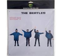 The Beatles - Panneau "Help !", pochette de disque, acier RO12823 (taille unique) (Blanc/Bleu/Noir)