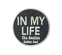 The Beatles Patch In My Life Rubber Soul Nouveau Officiel Noir Embroidered Iron Size Accessory Size