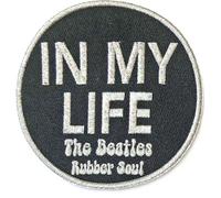 The Beatles Patch In My Life Rubber Soul Nouveau Officiel Noir Embroidered Iron Size One Size