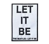 The Beatles Patch Let It Be Song Title Nouveau Blanc Embroidered Iron Size Accessory Size