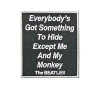 The Beatles Patch Me And My Monkey Song Title Officiel Embroidered Iron On Size Accessory Size