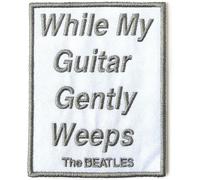 The Beatles - Patch "While My Guitar Gently Weeps" RO6762 (taille unique) (Gris/Blanc)