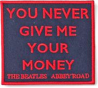 The Beatles - Patch "You Never Give Me Your Money" RO6752 (Taille unique) (Noir/Rouge)
