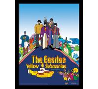 The Beatles - Poster encadré "Yellow Submarine" PM7148 (40 cm x 30 cm) (coloré)