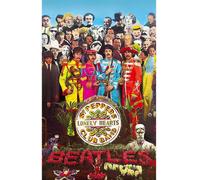 The Beatles - Poster, Sgt Pepper, tissu RO9849 (taille unique) (Coloré)