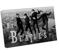 The Beatles Rock Band 2 Impression sur toile encadrée Décoration murale 76 x 60 cm Profondeur 18 mm