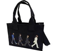The Beatles - Sac de transport "Abbey Road", Logo Drop-T, Coton, Impression arrière RO14388 (Taille unique) (Noir)