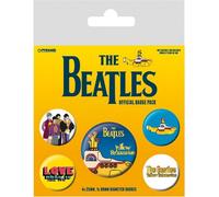 The Beatles - Set de pin's "Yellow Submarine" 5er-Pack - Plastique PM124 (Taille unique) (Jaune/Bleu)