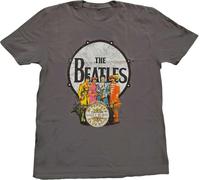 The Beatles - "Sgt Pepper Drum" T-shirt homme/femme unie RO5141 (XL) (Anthracite)