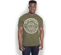The Beatles - "Sgt Peppers Lonely Hearts" T-Shirt für Herren/Damen Uni RO1958 (XXL) (Khakigrün)