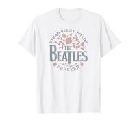 The Beatles - Strawberry Fields Forever Design T-Shirt, Homme, Blanc, 5XL