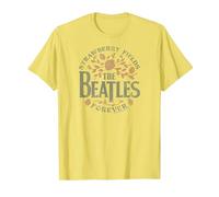 The Beatles - Strawberry Fields Forever Design T-Shirt, Homme, Citron, XL