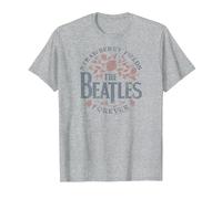 The Beatles - Strawberry Fields Forever Design T-Shirt, Homme, Gris Chiné, S