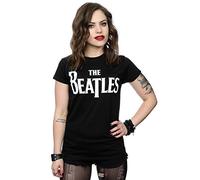 The Beatles T-Shirt avec Logo Drop T pour Femme - Taille S - Noir
