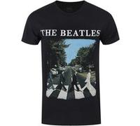 The Beatles T-shirt Abbey Road & Logo Unisex Black 2XL