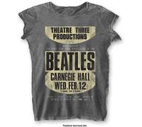 The Beatles - T-Shirt Burnout Col - Carnegie Hall - Woman (L)