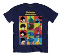 The Beatles - T-shirt Submarine Personnages pour Enfants/Filles, bleu marine, 7-8 ans