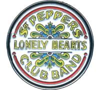 The Beatles - Tambour - Badge "Sgt Pepper" - Métal RO10361 (Taille unique) (Blanc/Jaune/Rouge)