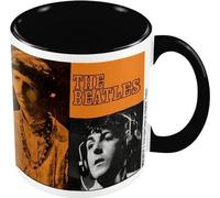 The Beatles - Tasse à café "All You Need Is Love", Intérieur bicolore PM10975 (Taille unique) (Noir/Orange)