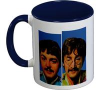 The Beatles - Tasse à café "All You Need Is Love", intérieur bicolore PM11105 (taille unique) (Bleu/Blanc/Rouge)