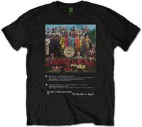 The Beatles Tričko Sgt Pepper 8 Track Uni Noir L