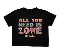 The Beatles Yellow Submarine Aynil Stacked Crop Top