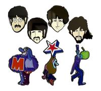The Beatles Yellow Submarine Characters Mini Pin Badge Set
