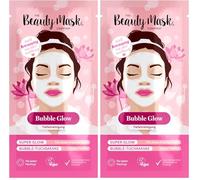 The Beauty Mask Company Crazy Cactus Bubble Mask, 1 sachet, masque de nettoyage avec cactus et extrait de nénuphars et acide hyaluronique, soin de la peau pour tous les types de peau, végétalien