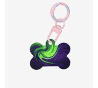 The Beauty of Color Médaille en forme d'os pour animaux de compagnie - Médaille personnalisée pour animaux de compagnie, matériau acrylique durable, idéal pour les chiens de petite et grande taille