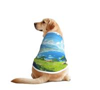 The Beauty of The Seaside - T-shirts pour chiens - Vêtements pour chiens de grande et moyenne taille - Chemises confortables pour chien, parfaites pour un usage quotidien