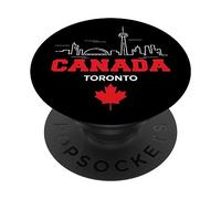 The Beauty of Toronto Canada Skyline Illustration Graphic PopSockets PopGrip Interchangeable