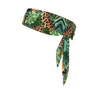The Beauty of Tropical Animals Bandana de sport imprimé double face avec cordon de serrage double face adapté pour le tennis, la course à pied et le yoga