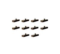 The Bed Slats Company Lot de 10 couvercles pour Lattes de lit 63 mm pour Cadres en Bois à 1 dent