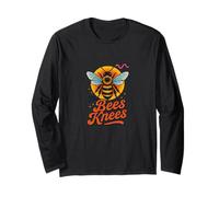 The Bees Knees Funny Bee Pun Printemps Été Buzz Manche Longue