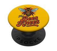 The Bees Knees Funny Bee Pun Printemps Été Buzz PopSockets PopGrip Adhésif