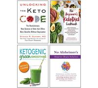 The Beginner's KetoDiet Cookbook, Ketogenic Green Smoothies, No Alzheimer's Smarter Brain Keto Solution, Unlocking the Keto Code [Hardcover] 4 Books Collection Set - Martina Slajerova
