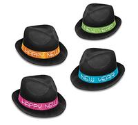 The Beistle 88190-25 Lot de 25 chapeaux de président fluo Taille unique
