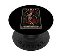 The Belly Dancer Danse du Ventre Tarot Carte Squelette PopSockets PopGrip Adhésif