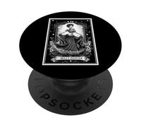 The Belly Dancer Danse du Ventre Tarot Carte Squelette PopSockets PopGrip Adhésif