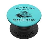 The Best Books are Banned Books Literature Read Lover PopSockets PopGrip Adhésif