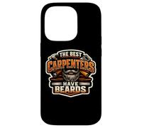 The Best Carpenters Have Bearded Woodworker Funny Fun Coque pour iPhone 14 Pro