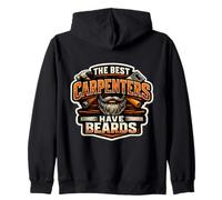 The Best Carpenters Have Bearded Woodworker Funny Fun Sweat à Capuche