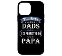 The Best Dads Get Promoted to Papa Father's Day New Grandpa Coque pour iPhone 12 Mini