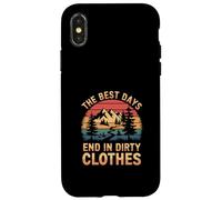 The Best Days End in Dirty Clothes Plaisir en Plein air - Coque pour iPhone X/XS