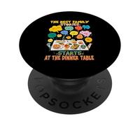 The Best Family Stories Start at The Dinner Table PopSockets PopGrip Adhésif