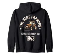 The Best Farmers Were Born in 1943 Cadeau d'anniversaire années 1940 Sweat à Capuche