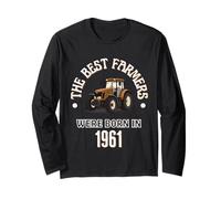 The Best Farmers Were Born in 1961 Cadeau d'anniversaire années 60 Manche Longue